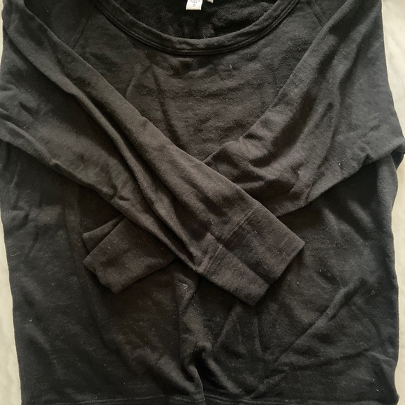 James Perse Black Crew Sweatshirt - Picture 1 of 3